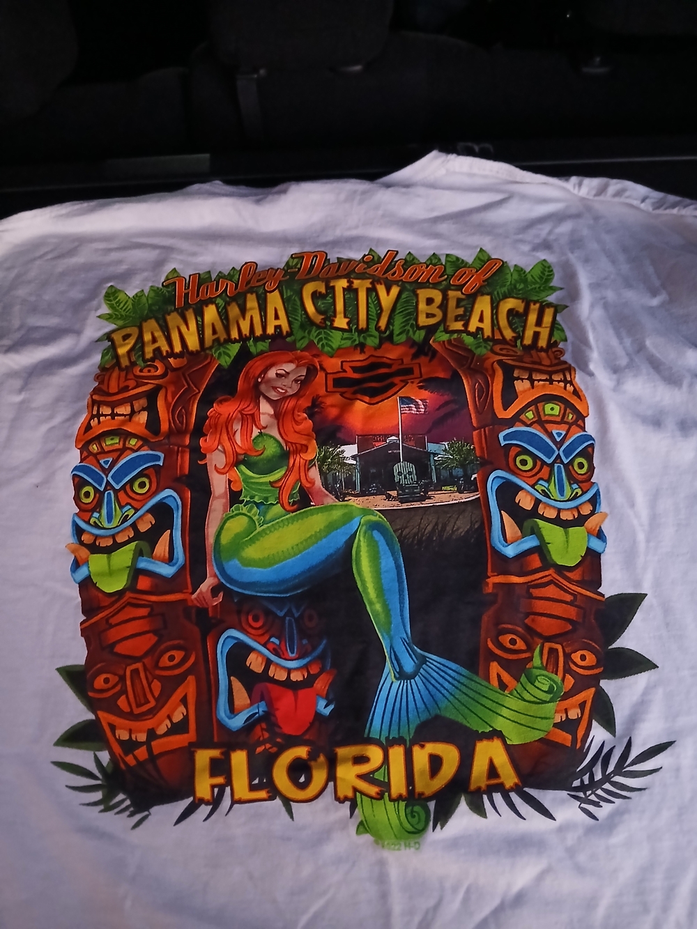 Harley-Davidson Panama City Beach Florida White Short Sleeve Tee